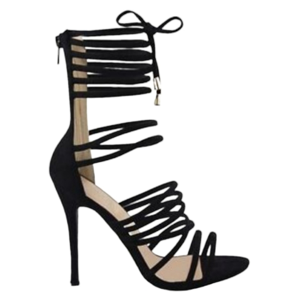 Orange Lindsey Strappy Heels From Simmi Shoes - Picture 7 of 7